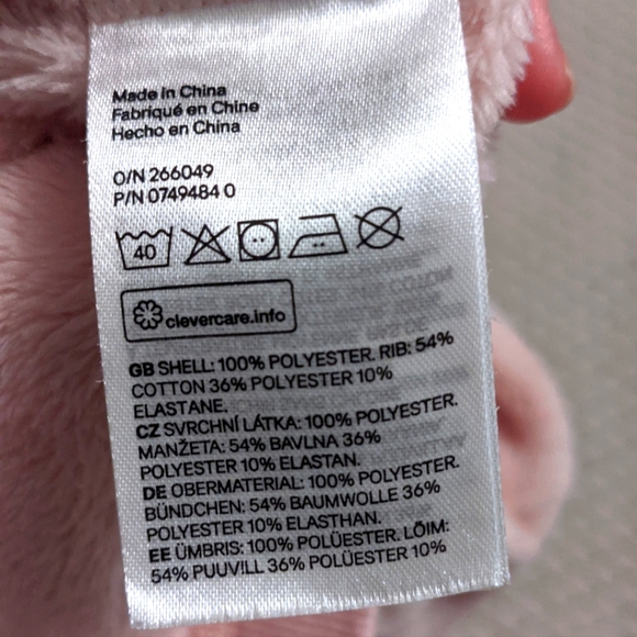 H&M Baby Pink Hearts Fuzzy Sweater - Picture 5 of 5